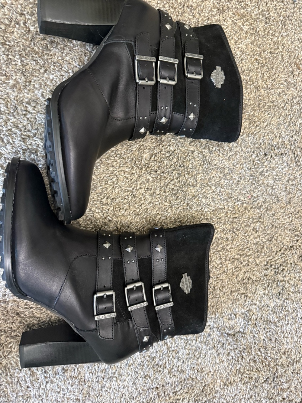 Women’s Harley boots. Abbey moto- new. Size 10 - Picture 3 of 6